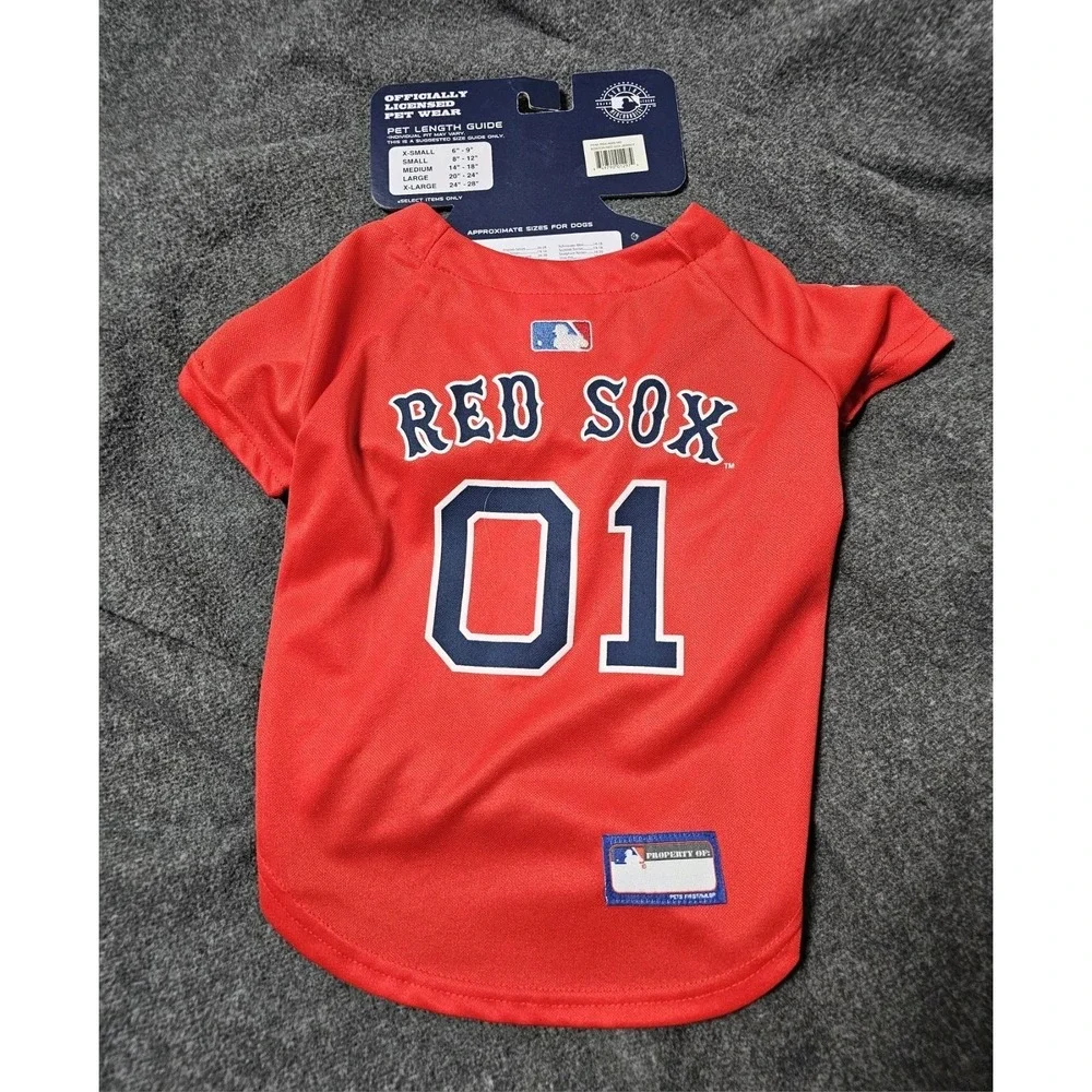MLB Boston Red Sox Pet Team Jersey Size M 14